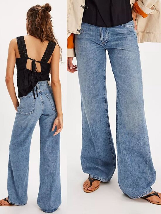 Citizens Of Humanity Denim - Citizens of Humanity Annina Jean Meuse Blue Denim High Waisted Straight Leg 24